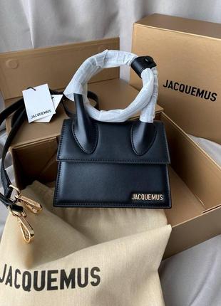 Сумка жіноча натуральна шкіра ⭐️premium ⭐️ jacquemus black