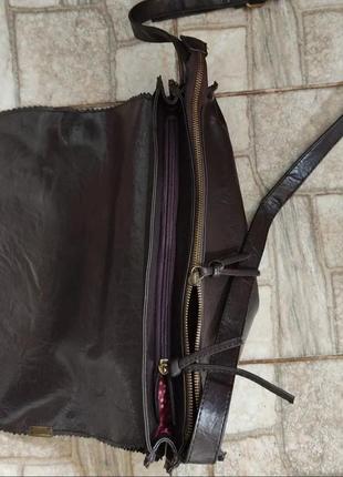 Винтажная кожаная сумочка.6 фото