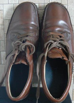 Туфли мужские clarks размер 42 натуральная кожа верх и внутри.износ небольшой.3 фото