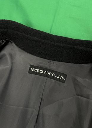Nice claup japanese brand wool coat якісне шерстяне пальто японського бренду найс клауп8 фото