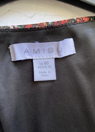 Платье платье amisu с цветочным принтом