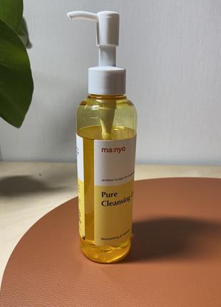 Manyo pure cleansing oil  ma:nyo гідрофільна олія, засіб для зняття макіяжу корея органічна косметика2 фото