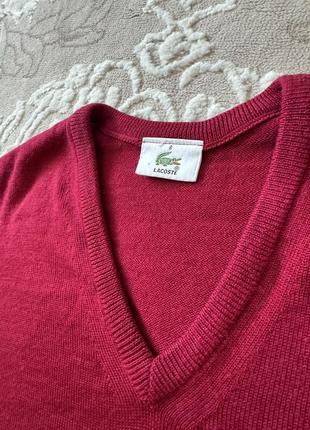 Новый свитер lacoste мужская натуральная шерсть