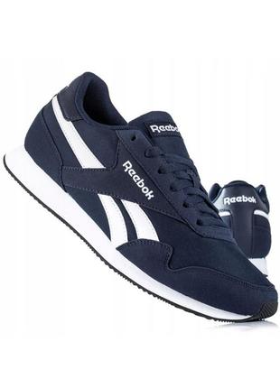 Чоловічі кросівки reebok buty royal classic jogger 3.0 blue, мужские текстильные кроссовки темно-синий, кроссовки для спорта, на каждый день