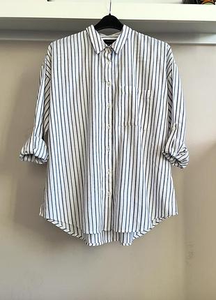 Красива бавовняна сорочка-оверсайз