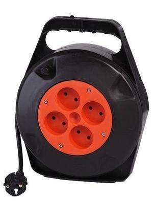 Удлинитель на катушке (переноска) лемира у16-02 пвс 2х0.75 15м