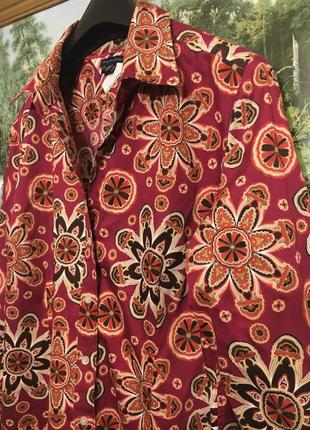 Жіноча сорочка квітковий  принт бавовна tommy hilfiger4 фото