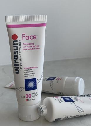 Антивіковий сонцезахисний крем для обличчя ultrasun spf 30, 25 мл.