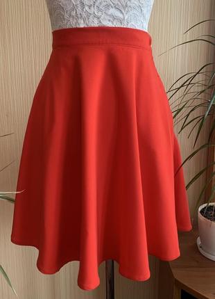 Красная юбка солнце mod cloth размер s/m2 фото