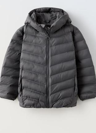 Деми куртка zara, водоотталкивающая ткань, 6-7 лет, 120 рост.