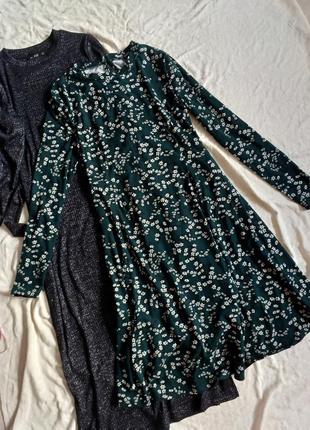 Платье в цветочный принт с длинным рукавом можно для беременных maternity