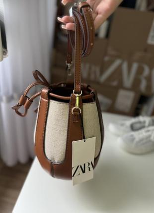 Сумочка zara сумка мешок
