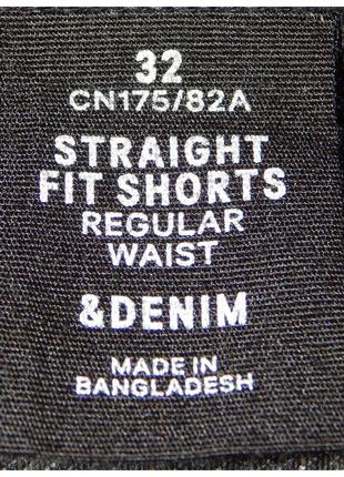 Джинсовые шорты regular straight destroyed denim h&m 7