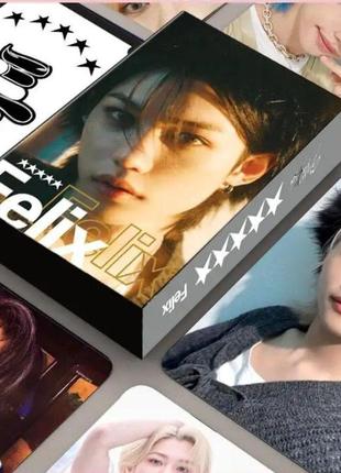 Ломо карты феликс felix stray kids 5 star стрей кидс 55 карточек