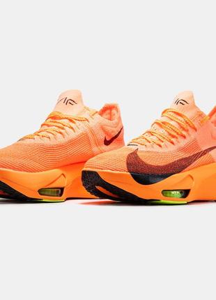 Мужские кроссовки nike air zoom vaporfly 3 orange black 40-41-42-43-44-455 фото