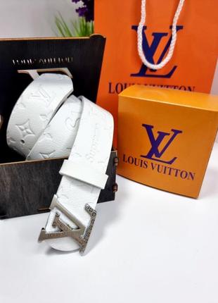 Ремінь пояс шкіряний в стилі louis vuitton / ремень пояс мужской кожаный в стиле louis vuitton
