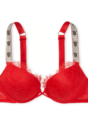 Бра бюст пуш-ап стразы двойная чашка оригинал виктория сикрет victoria secret