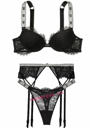 Шикарный комплект белья пушап victoria's secret виктория сикрет оригинал сша