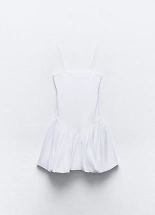 Сукня плаття балон сарафан чорна біла zara xs 34 s 36 m 38