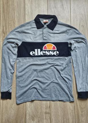 Легка чоловіча кофта поло з довгим рукавом ellesse оригінал в ідеальному стані, розмір s