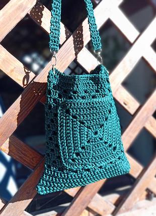 Сумка в'язана, ручна робота.
