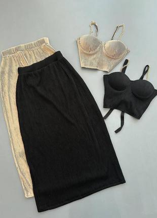 Невероятно красивый костюм с корсетом (с чашками) из плотной качественной ткани рубчик 😍😍 топ юбка корсеэт на шнурочках