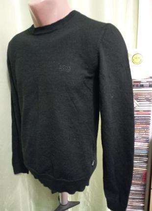 Светр boss натуральна вовна (шерсть).