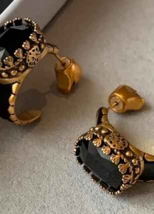 Alexander mcqueen серьги с логотипом один в один с оригиналом