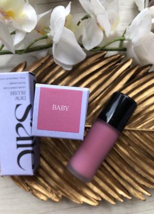 Кремові рум’яна saie dew blush baby холодний рожевий відтінок8 фото