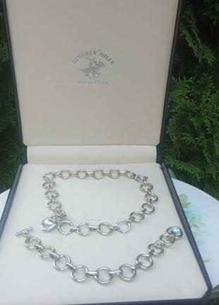 Браслет с цепочкой винтаж от известного бренда beverley hills в новом состояние