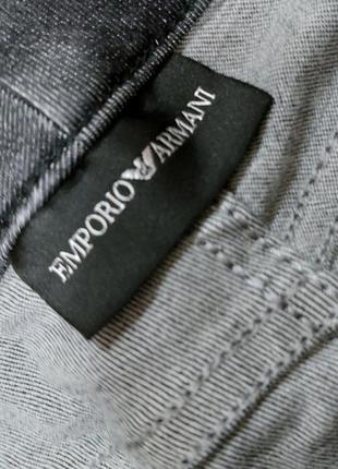 Оригінальні джинси жіночі emporio armani графітово чорні7 фото