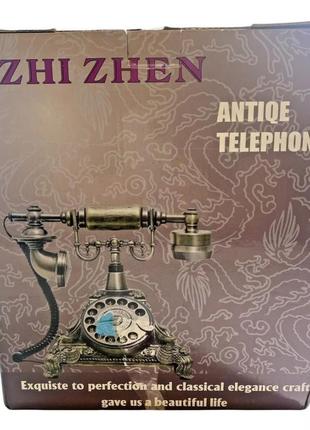 Телефон с поворотным набором zhi zhen в античным стиле1 фото