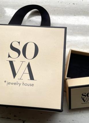 Упакування для ювелірних прикрас sova (подарункова коробка та пакет)