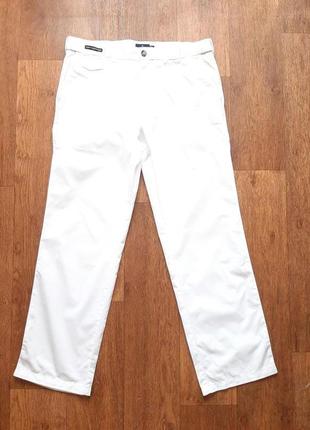 Брюки брюки брюки яркие белые marks & spencer blue harbour w36" l31" lightweight