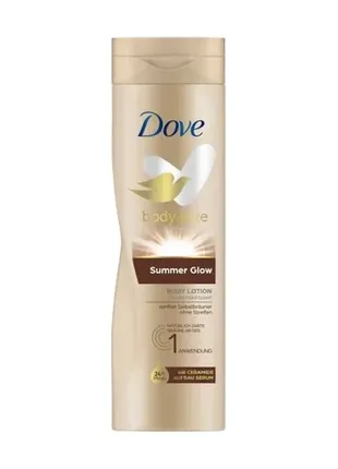 Лосьйон для тіла dove summer glow з ефектом автозасмаги, 250 мл