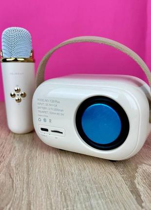 Детский набор караоке с микрофоном, колонка, bluetooth, подсветка, подарок для девочки, игрушка микрофон3 фото