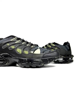 Nike air max tn terrascape plus (чорні з лаймовим)