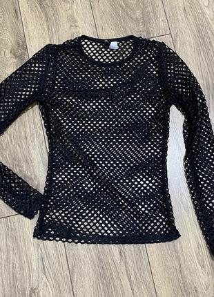 Кофта сетка divided h&m
