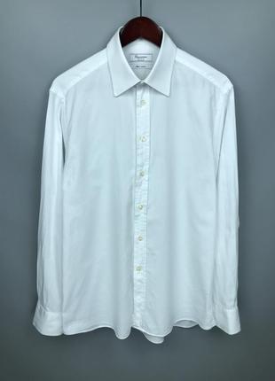 Camicissima milano assisi mens regular fit white shirt чоловіча класична біла сорочка3 фото