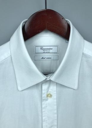 Camicissima milano assisi mens regular fit white shirt чоловіча класична біла сорочка5 фото