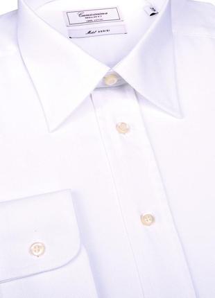 Camicissima milano assisi mens regular fit white shirt чоловіча класична біла сорочка2 фото