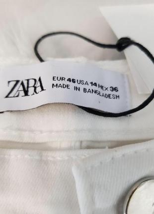 Нові джинси zara xl 46 білі скінні3 фото