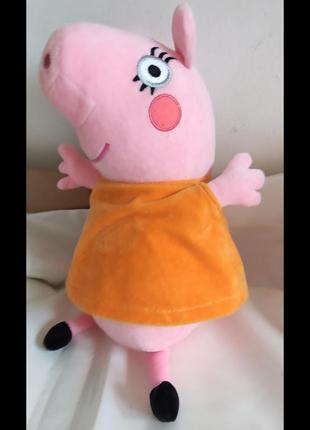 Озвучена свинка пеппа мама свинка мягкая игрушка с европы