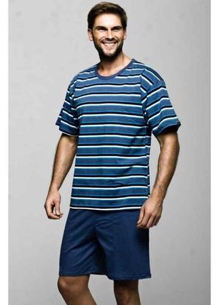Мужская пижама футболка шорты sesto senso