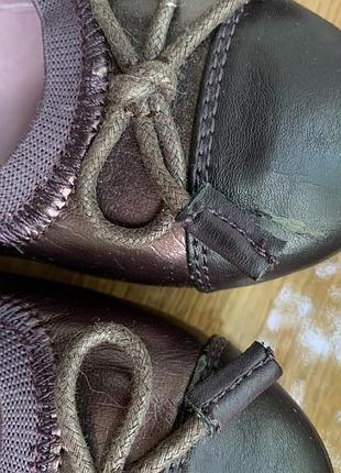 Балетки коричневые туфли 3