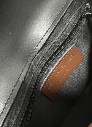 Шкіряна сумка італійського бренду genuine leather6 фото