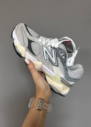 Кроссовки new balance 9060 rain cloud grey6 фото