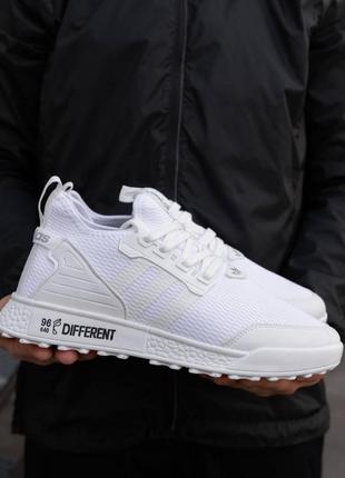 Мужские кроссовки adidas different white6 фото