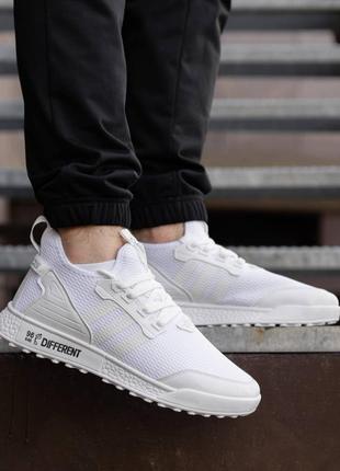 Мужские кроссовки adidas different white1 фото