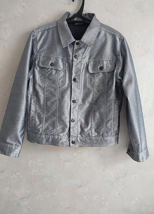 Жіноча джинсовка dognose 46-48р. m-l, бавона з поліестром, срібна